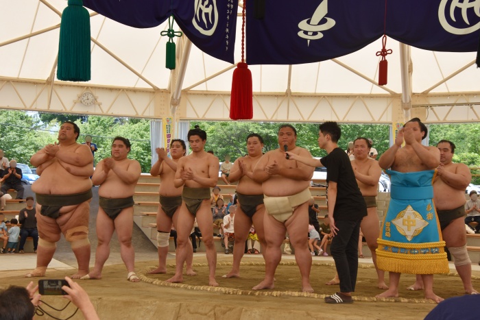 御嶽海関からのあいさつ