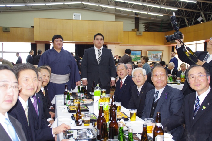 来場者の皆様と記念撮影